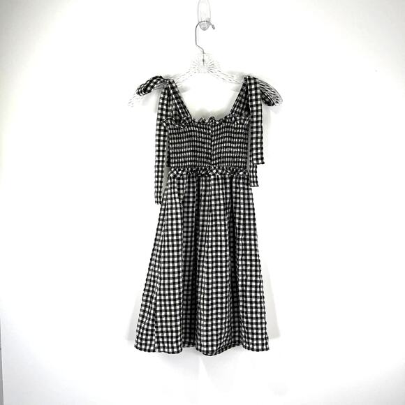 Reformation Dawson Mini Dress Check Smocked Gingham Jamcore - Picture 8 of 11